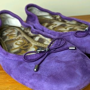 Sam Edelman Purple Suede Flats